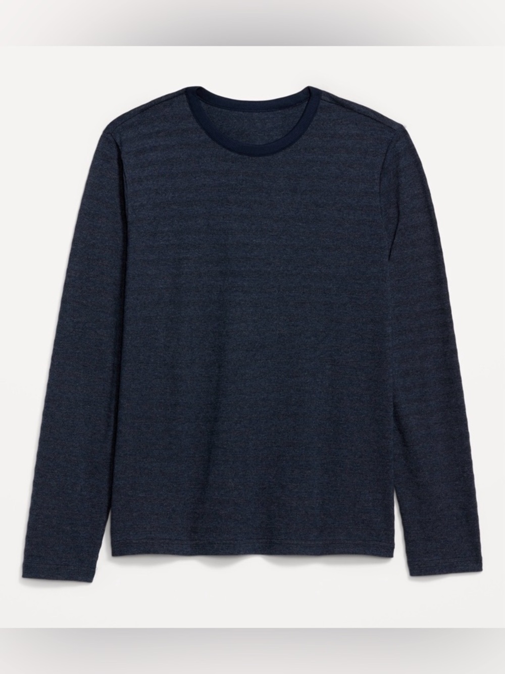 Old Navy Men Long-Sleeve Textured-Knit Striped T-Shirt (Size: M)